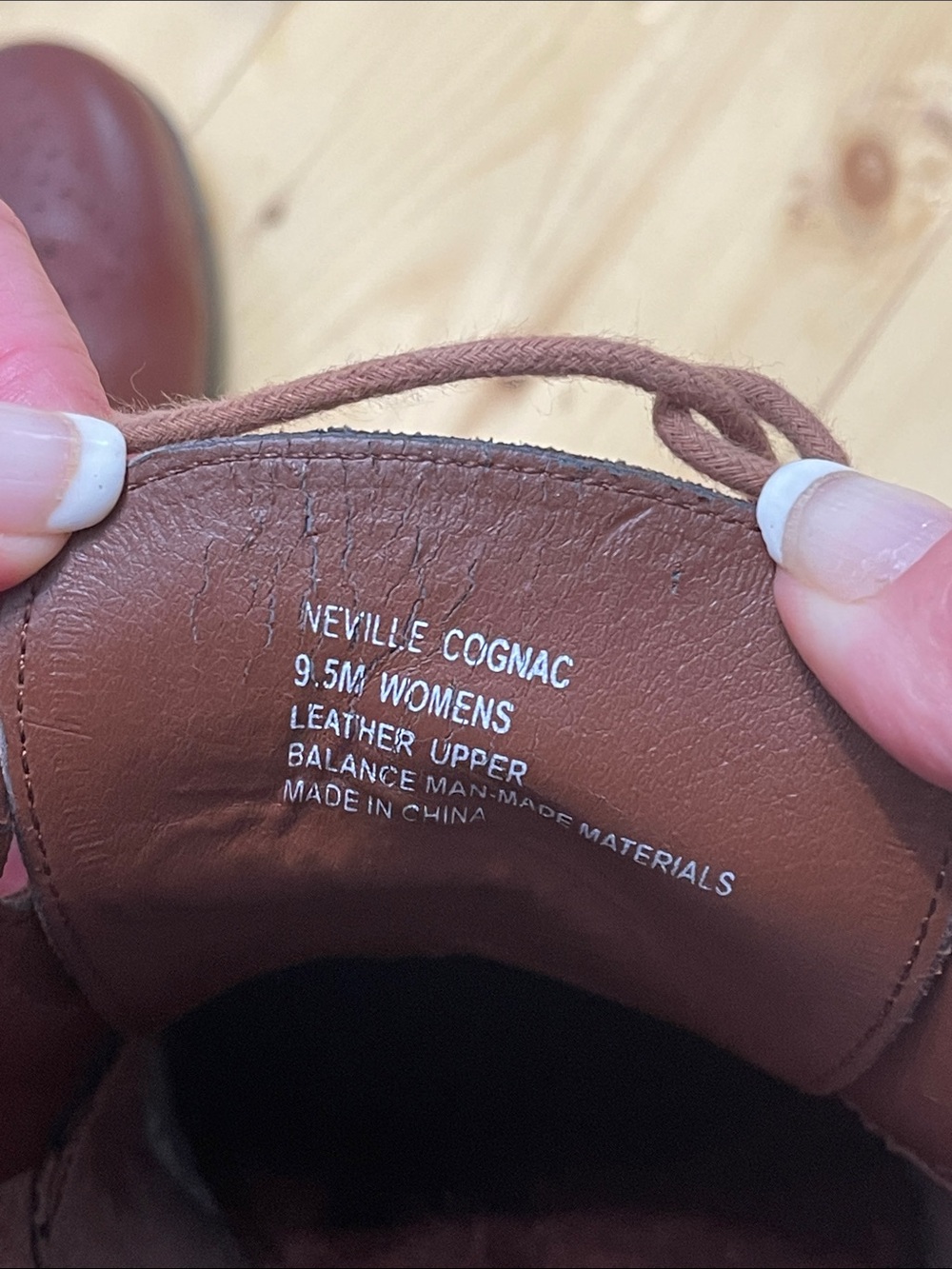 NWOT Vintage G.H. Bass & Co Cognac Leather Wingtip Oxford Lace-up Boots 9.5 - Picture 17 of 17